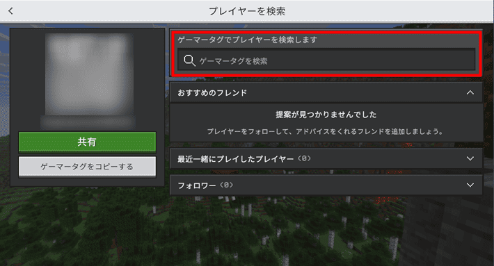 画像:「ゲーマータグ」を入力する